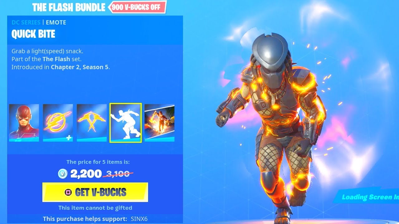 *NEW* The Flash EMOTE Bundle..! (Item Shop) Fortnite Battle Royale
