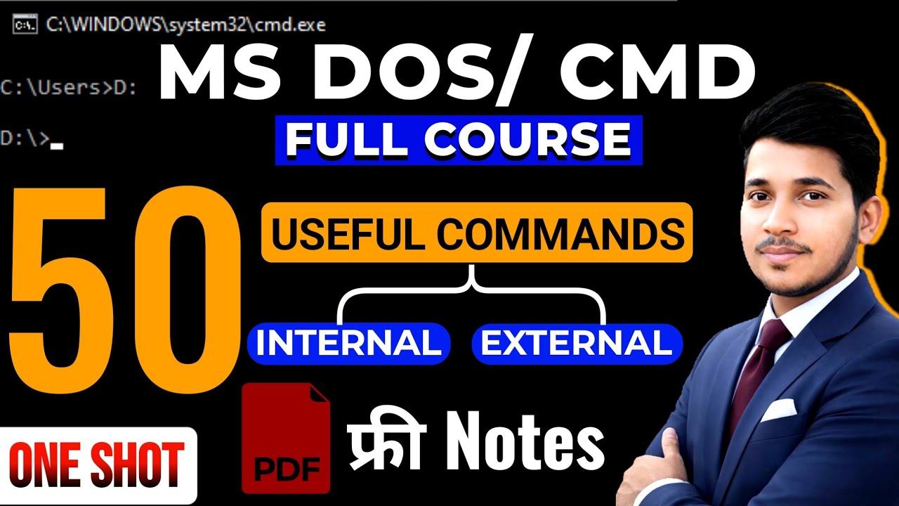 dos commands in hindi one shot | ms dos computer in hindi full course | cmd kya hai | 