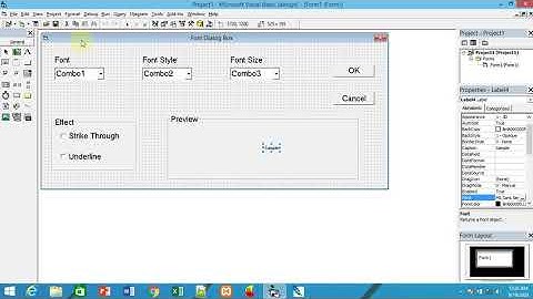 Font dialog box using combobox(2)