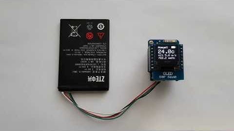 Погодная станция мини Wemos OLED SSD1306