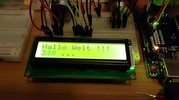 Arduino Display "Hallo Welt"