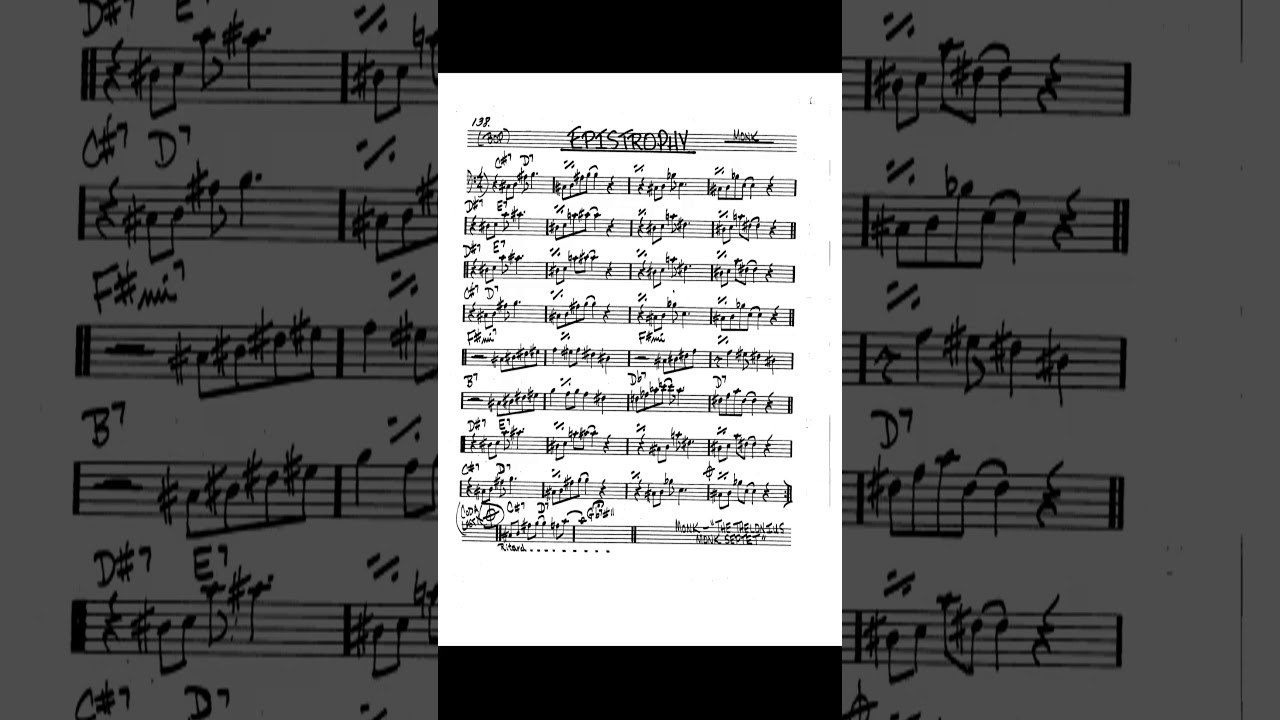 Epistrophy - BACKING TRACK