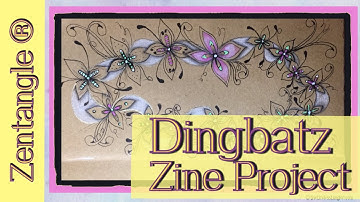 Zentangle ® Dingbatz || Zine Project || Fairywing Frame