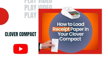 Clover Compact POS | How to Load Receipt Paper in Your Clover Compact | Payment Processing | Clover