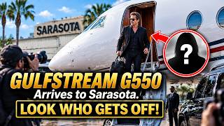 GULFSTREAM G550 Arrives to Sarasota. LOOK WHO GETS OFF!