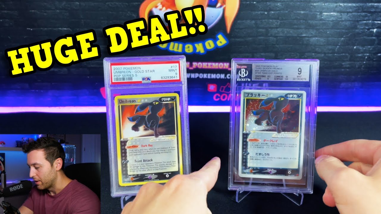 POKEMON BGS 9 PLAY PROMO GOLD STAR UMBREON 70,000 POINTS - HUGE MIDDLEMAN DEAL