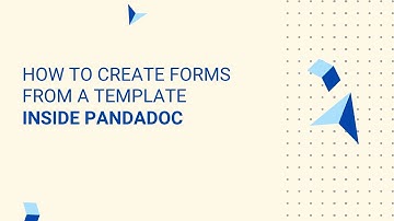 How to Create Forms from a Template inside PandaDoc