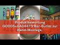 Produktbewertung GOODS+GADGETS Bar-Butler zur Wand-Montage, 4-fach Flaschen-halter mit 4cl-Dosierer
