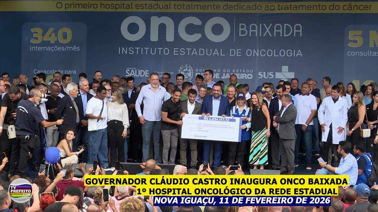 Governador Cláudio Castro inaugura Onco Baixada, primeiro hospital oncológico da rede estadual