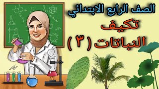 طرق تكيف النباتات _ علوم الصف الرابع الابتدائي المنهج الجديد2022 _ المفهوم الاول(التكيف والبقاء).