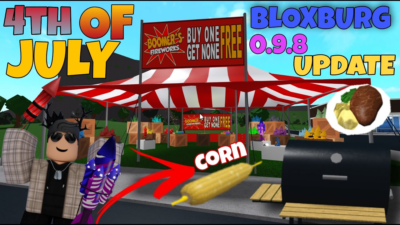 **NEW** 0.9.8 Bloxburg 4th of july update! + UPDATE SECRETS ! NEW FOODS