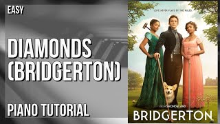 How to play Diamonds (Bridgerton) by Hannah V \u0026 Joe Rodwell on Piano (Tutorial)