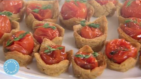 Roasted Cherry Tomato Triscuit Cups - Martha Stewart