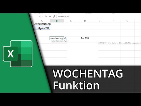 Excel Wochentag Funktion ✅ =WOCHENTAG() [Deutsch/HD]