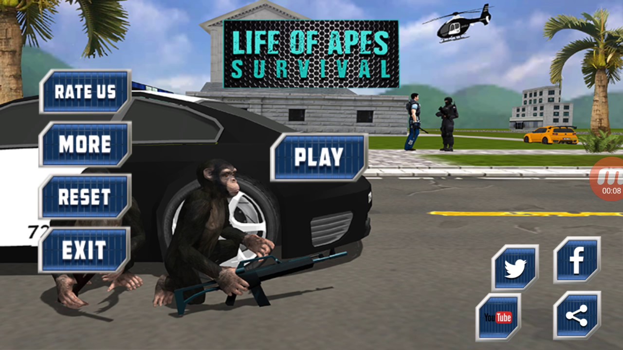 Apes Survival - by ConFun GameStudio | Android Gameplay |