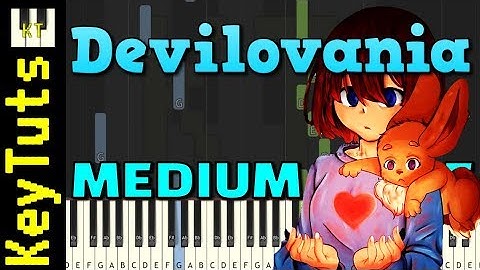 Devilovania from Storyshift - Medium Mode [Piano Tutorial] (Synthesia)