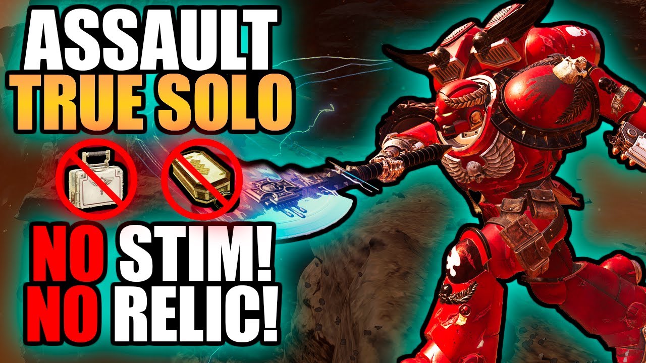 Block Axe Assault BREEZES true SOLO Exfil with NO heals AFTER Ravener grab!? - Space Marine 2
