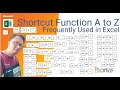 Shortcut Function A Z Frequently Used In Excel Eng Version mp3