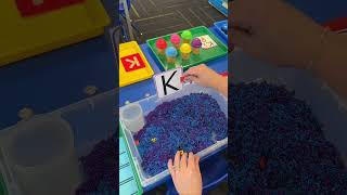 Watch As I Set Up A Letter K Hunt With Pluffle I Hid Little K Beads In The Fluffy Material, And
