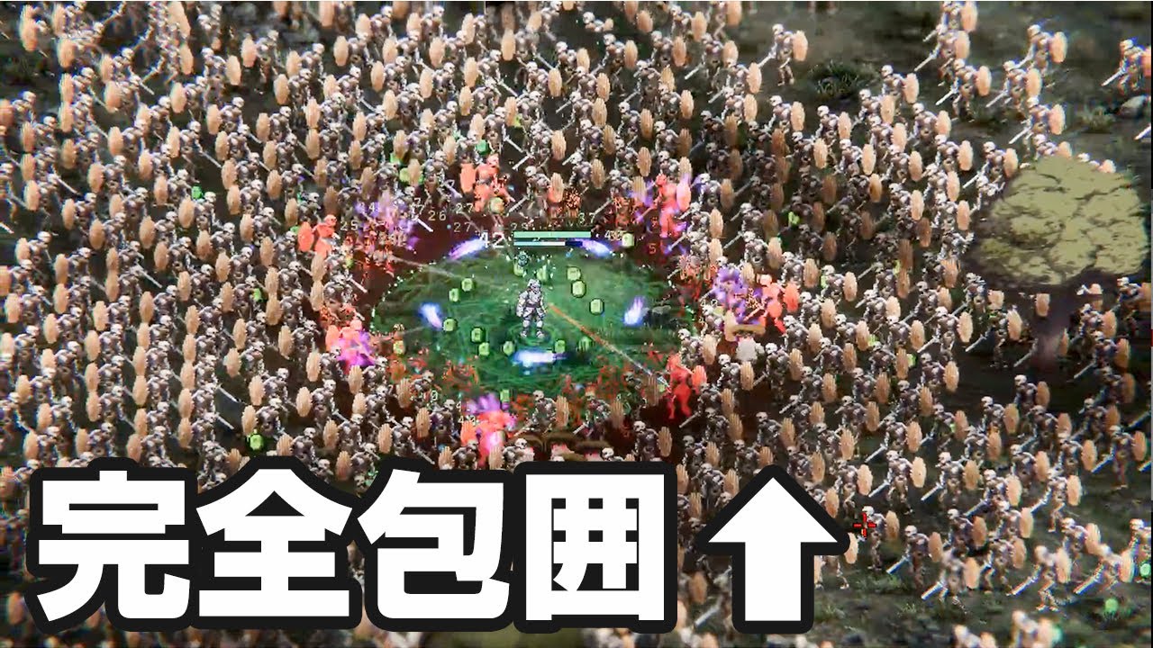 1000人の敵に包囲され武器を強化して戦うゲーム【Rogue : Genesia】 - YouTube