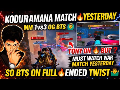 Koduramana Match 🔥 yesterday OG BTS 🙆‍♂️ twist But SO BTS 😳 kissa skyop 😱 #bgmilive #madan #TN49YT 