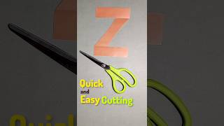 How to Cut the Letter "Z" on Paper Without a Pattern #mrhandicraft