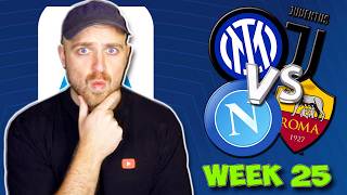 SERIE A WEEK 25 PREDICTIONS & TIPS