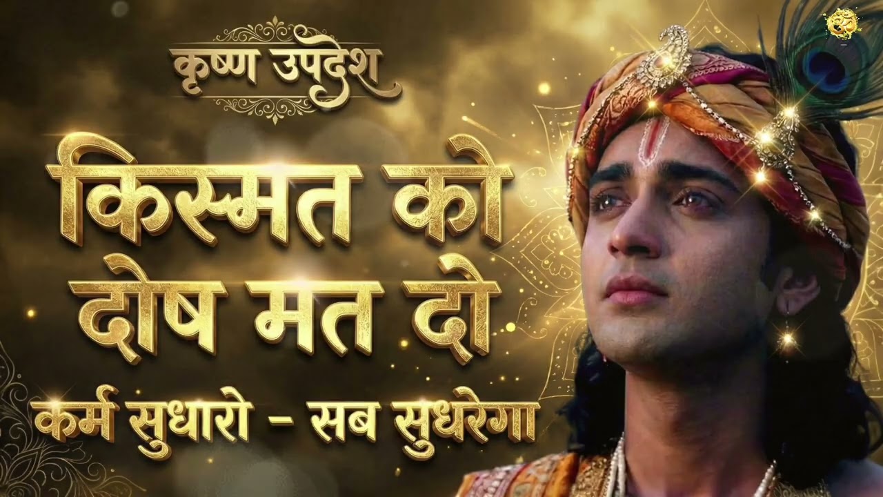 किस्मत को दोष मत दो, कर्म को सुधारो | Powerful Krishna Updesh | Bhagavad Gita Gyan | धार्मिक ज्ञान