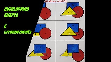 How to draw OVERLAPPING - SHAPES / 3D SHAPES / Simple and easy / step by step