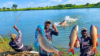 Amazing Fishing Video || Big Rohu Fish Catching || Hyderabad Shing Fishing