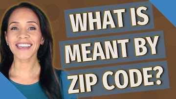 What is meant by zip code?