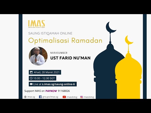 Saung Istiqomah Online IMAS #6 bersama Ustadz Farid Nu’man class=