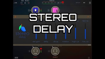 Blue Mangoo STEREO DELAY -  Excellent AUv3 Delay - Tutorial for the iPad