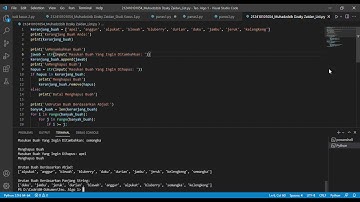 Tugas Presentasi Algoritma dan Pemrograman 1: List