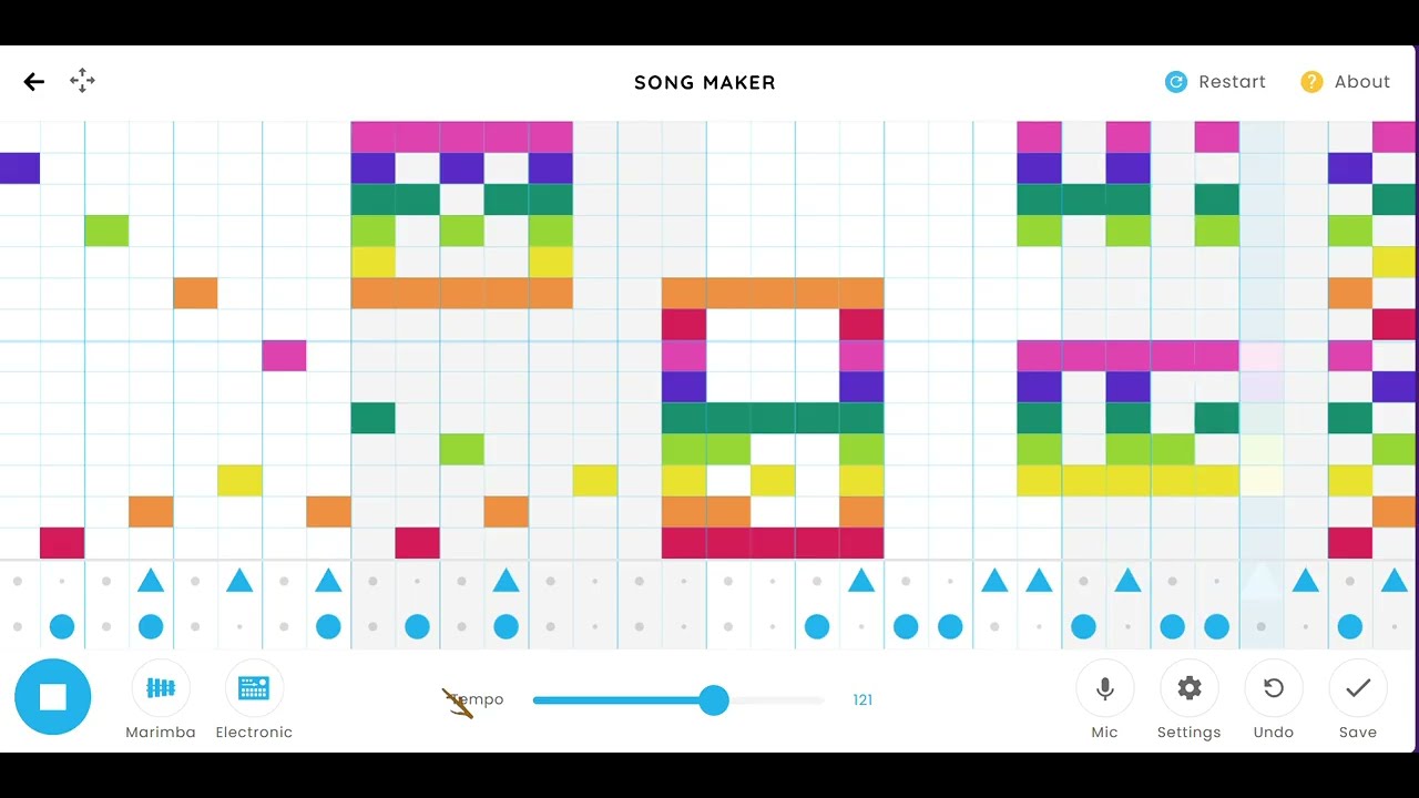 Marker with P-Block! offical music video made with the Song Maker in Chrome Music Lab