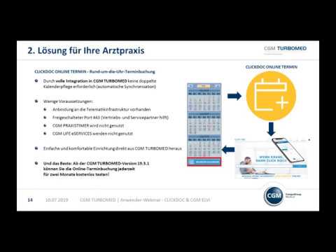 WEBINAR - CGM TURBOMED mit CLICKDOC und CGM ELVI