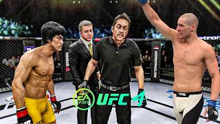 Bruce Lee vs Sean Strickland   EA Sports UFC 4   Dragon Fight 🔥🐲
