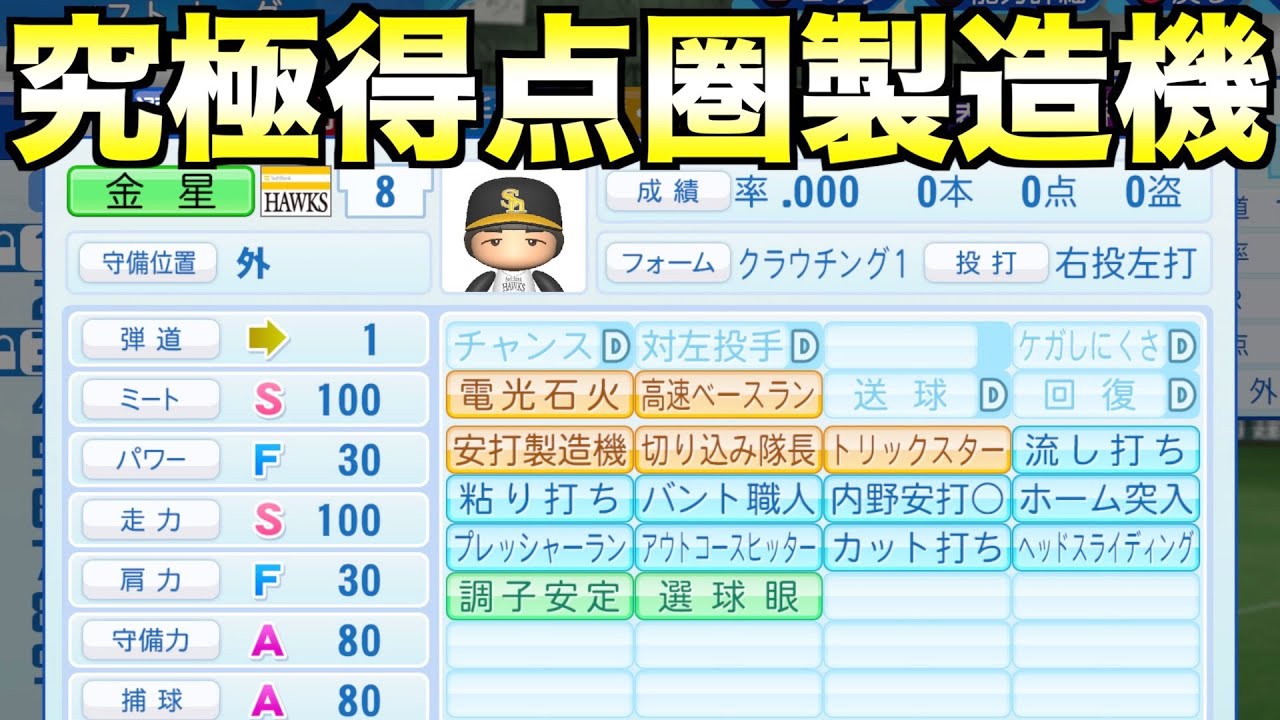 究極のチャンスメーカーがいたらどんな成績残すのか？【eBASEBALLパワフルプロ野球2022】