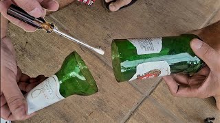 CORTE INTELIGENTE forma de cortar prática só com uma chave de venda com cortar garrafa de vidro