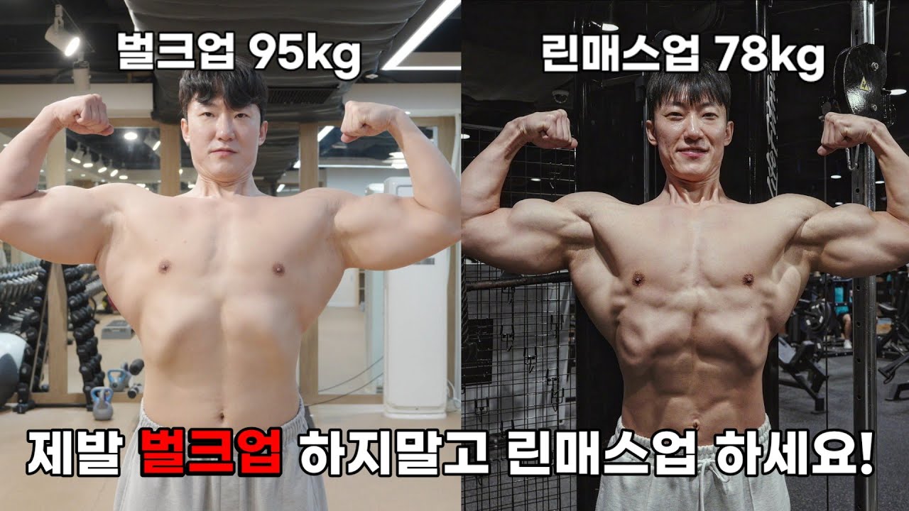 6개월동안 20kg 벌크업 직접 해보고 말씀드립니다. 벌크업 하지말고 린매스업 해야하는 이유 (린매스업식단, 방법, 꿀팁)