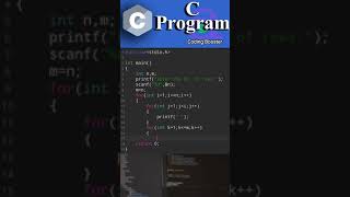 C Language | Pattern | Coding Booster #coding