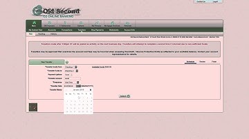 O2 Online Banking demo - Transfer