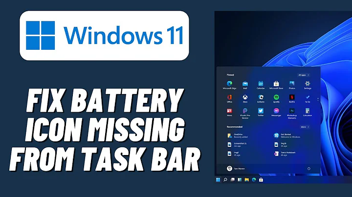 How to Fix Battery Icon Missing from Task Bar in Windows 11 (2023)