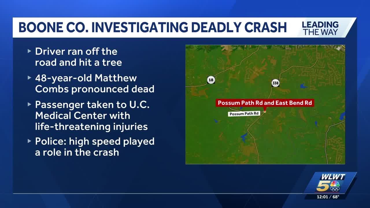 Sheriff: 1 dead, 1 injured after car crashes, overturns in northern Kentucky