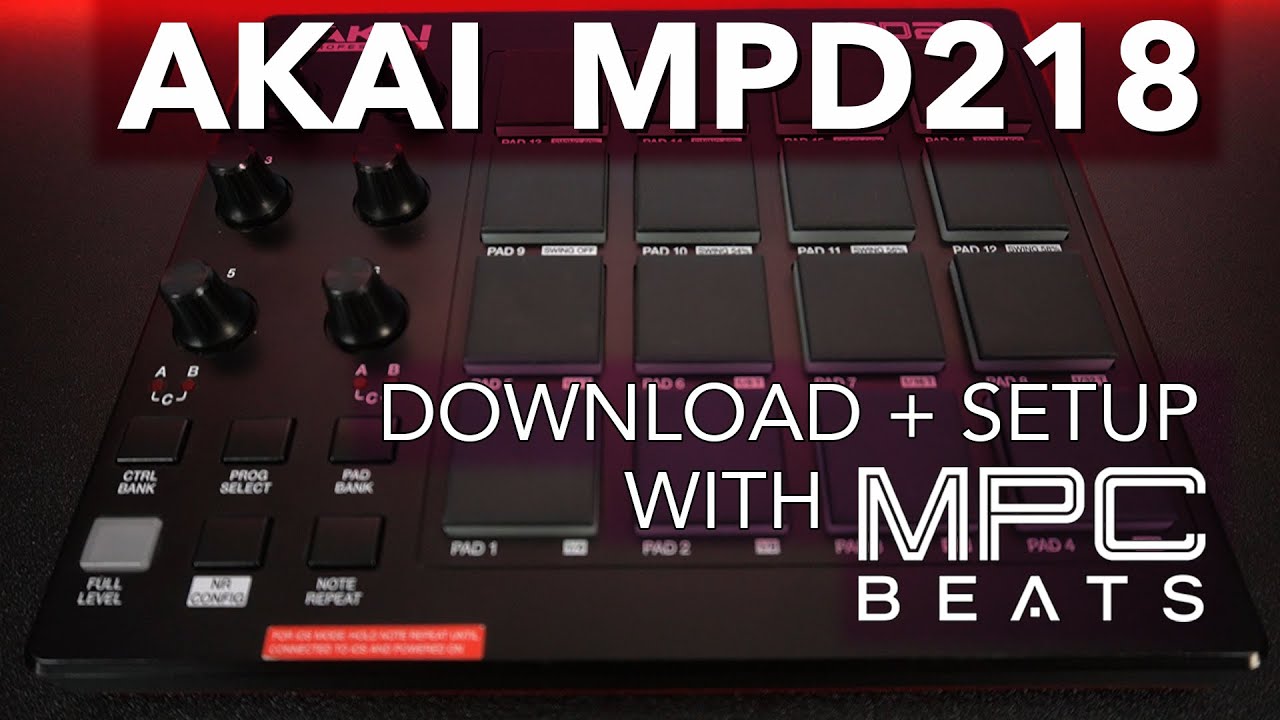 Akai Pro MPD218 | Download & Setup with Included Software - YouTube