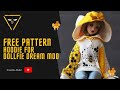 How to sew Hoodie with bear ears for Dollfie Dream MDD | #freepattern #dollfiedream