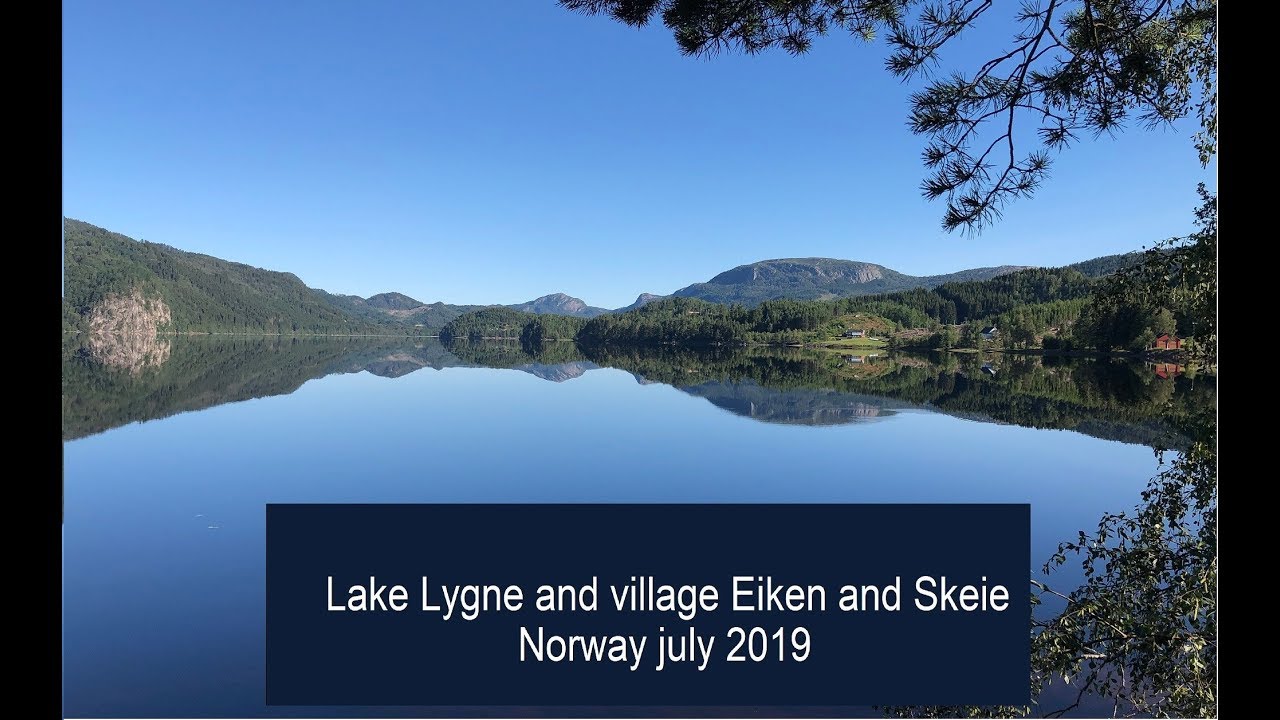 #26 Lake Lygne with village Eiken and Skeie, Norway
