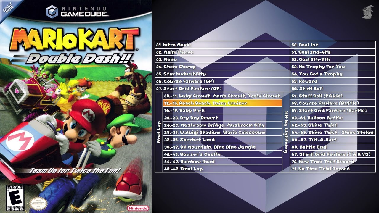Mario Kart: Double Dash!! Soundtrack (GCN OST, 71 Tracks)