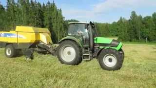 Hösilage hö till SALU / Hay silage baling in Sweden with New Holland BB940, Mchale 998