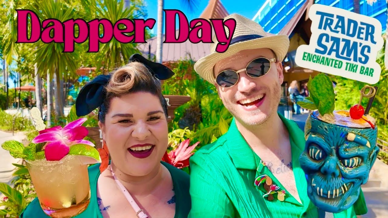 Celebrating Dapper Day Spring 2025 | Drinks at Trader Sam's Enchanted Tiki Room and Jazz Kitchen